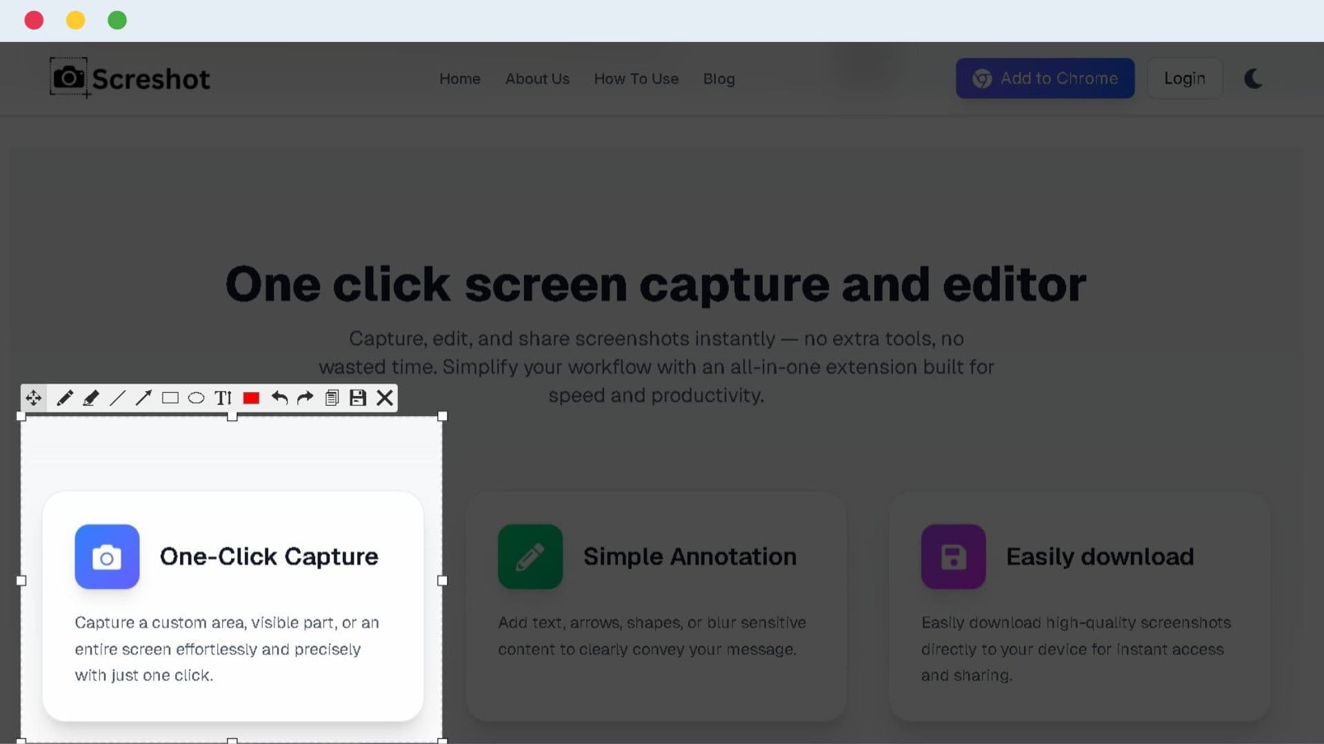 Select Region or Full Screen